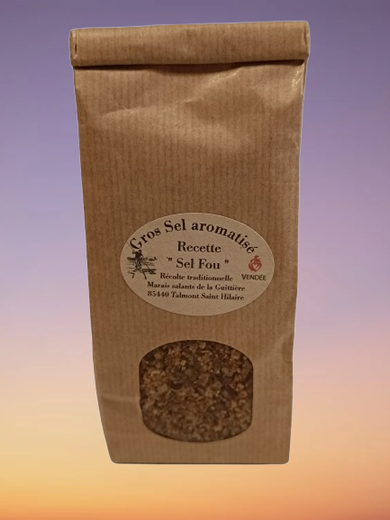 Les gros sels aromatisés en 250grs sachet Kraft