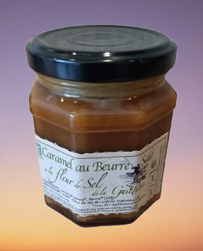 Caramel Bio au beurre salé à la fleur de sel de la Guittière 240grs