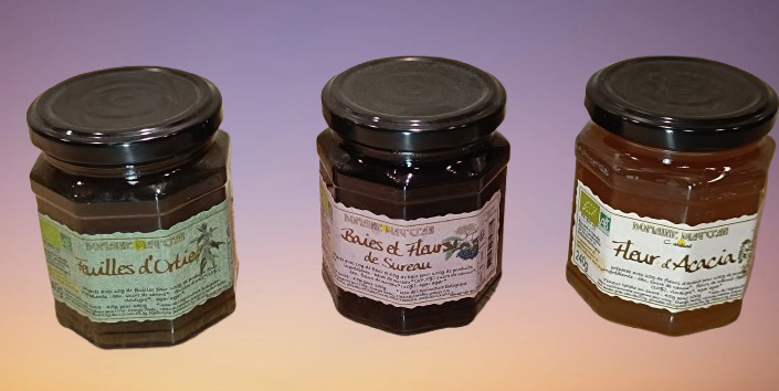Confiture locales bio 240grs