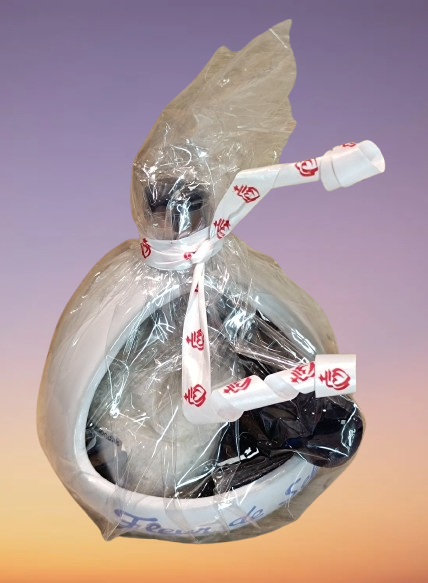 Paquet cadeau main à sel, cuillère à sel, sachet de fleur de sel. 5 couleurs au choix.